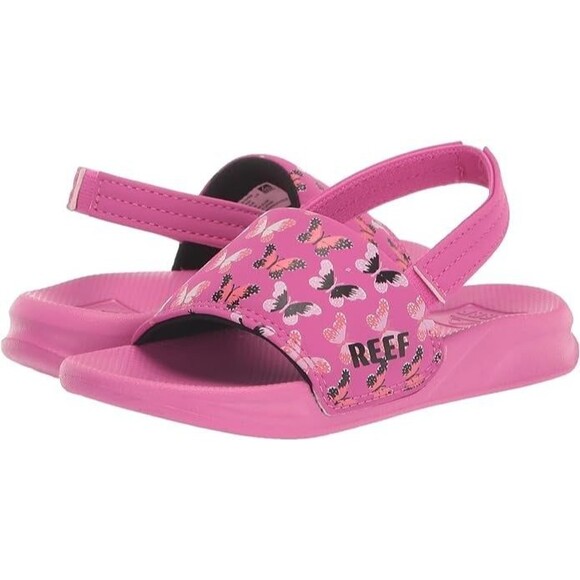 Reef Unisex-Child Little One Slide Sandal - Orchid Butterfly - Size 3 - Picture 2 of 6